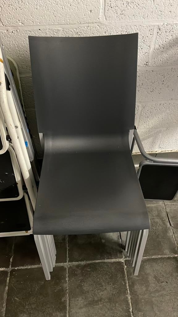 Eetkamer Stoelen, Ophalen, Zo goed als nieuw, Grijs, Metaal
