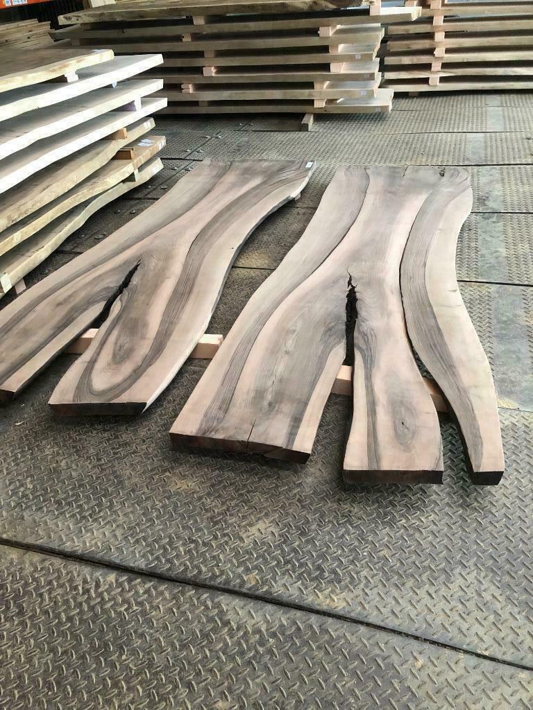 PLATEAU NOYER DESTOCKAGE LIVE EDGE TABLE BOOMSTAM TAFEL BLAD, Ophalen, Zo goed als nieuw