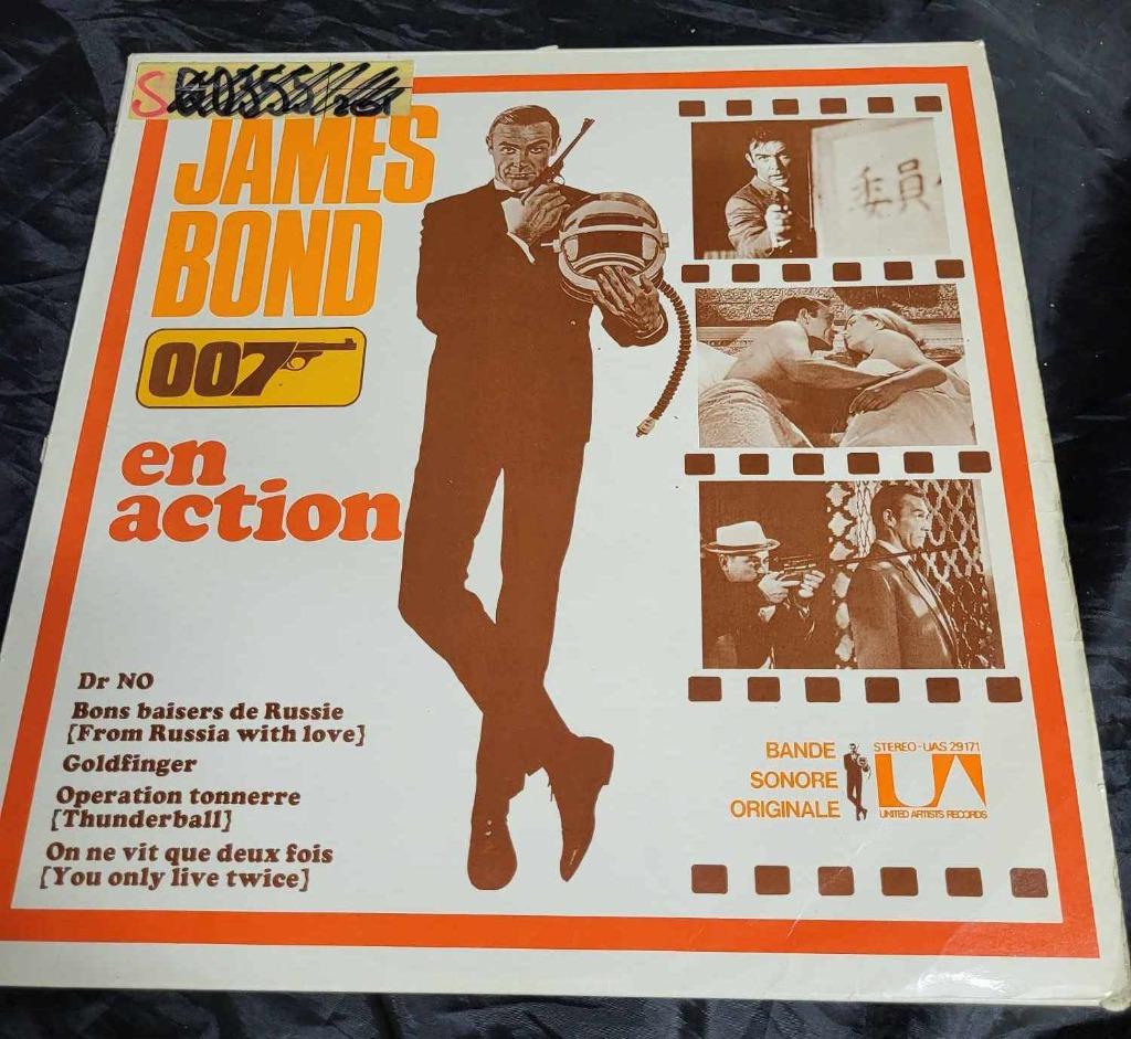 Vinyl 33 toeren plaat "JAMES BOND 007 en action", Cd's en Dvd's, Ophalen of Verzenden, Gebruikt, 12 inch