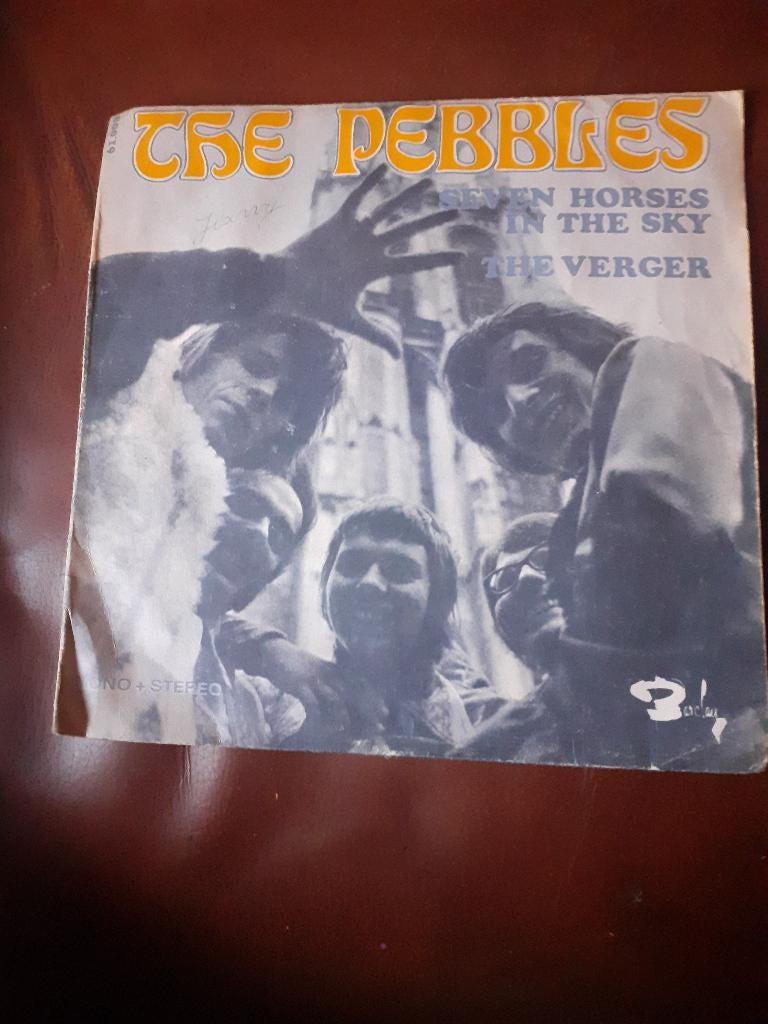 45T Pebbles : Seven horses in the sky (Belpop), Ophalen of Verzenden