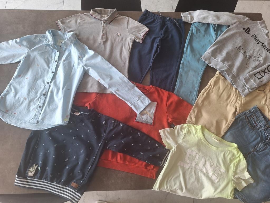 Lot speelkleding maat 128, Kinderen en Baby's, Gebruikt, Ophalen of Verzenden, Jongen, Trui of Vest