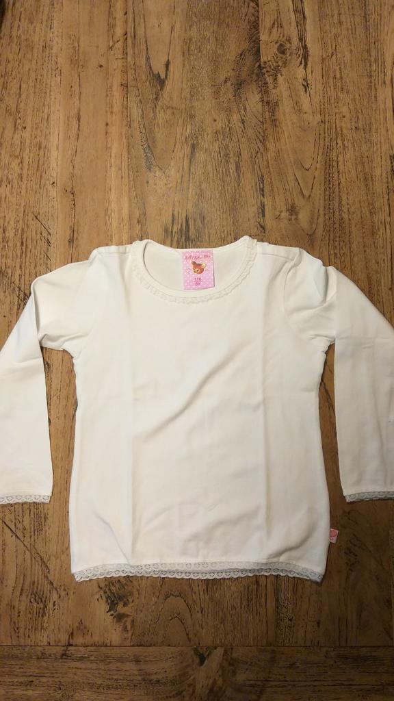T-shirt wit kindermerk Mim-Pi 5 jaar maat 110, Ophalen of Verzenden, Gebruikt