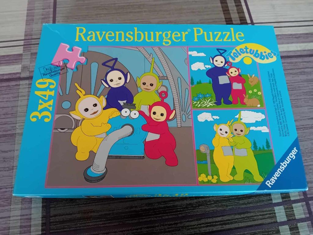 Puzzel Teletubbies 3x49, Kinderen en Baby's, Ophalen, 10 tot 50 stukjes, Gebruikt