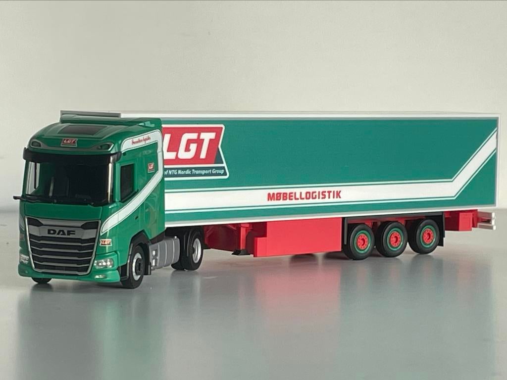 Herpa DAF XG LGT Logistics 1/87, Hobby & Loisirs créatifs, Voitures miniatures | 1:87, Enlèvement ou Envoi, Comme neuf, Bus ou Camion