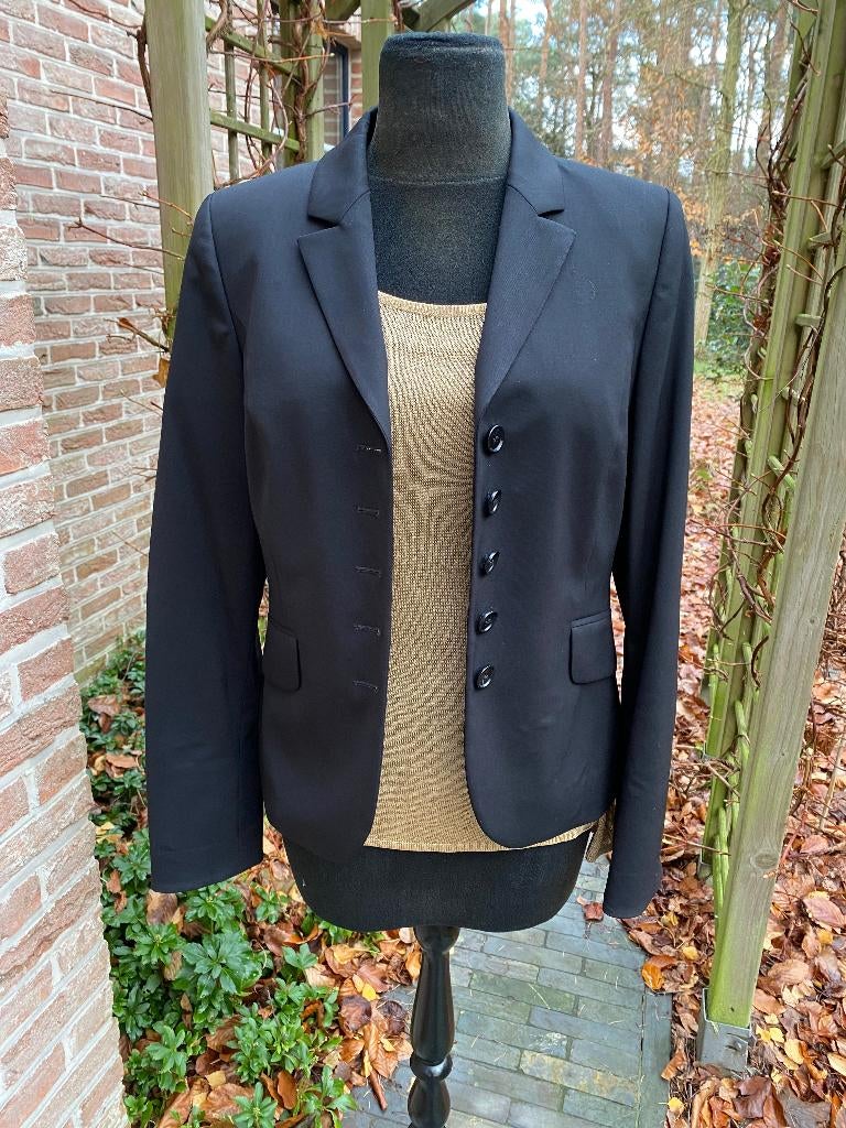 SCAPA setje : zwarte blazer + goudkleurig truitje - 36, Kleding | Dames, Ophalen of Verzenden, Zo goed als nieuw, Maat 36 (S)