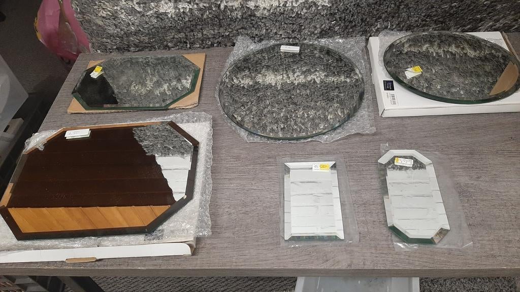 Verschillende soorten spiegeltjes als onderzetter, Huis en Inrichting, Woonaccessoires | Onderzetters, Ophalen