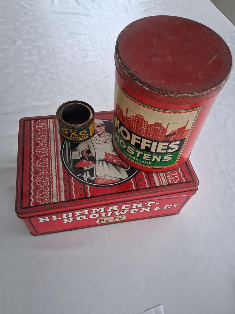 3 blikken dozen, Verzamelen, Ophalen