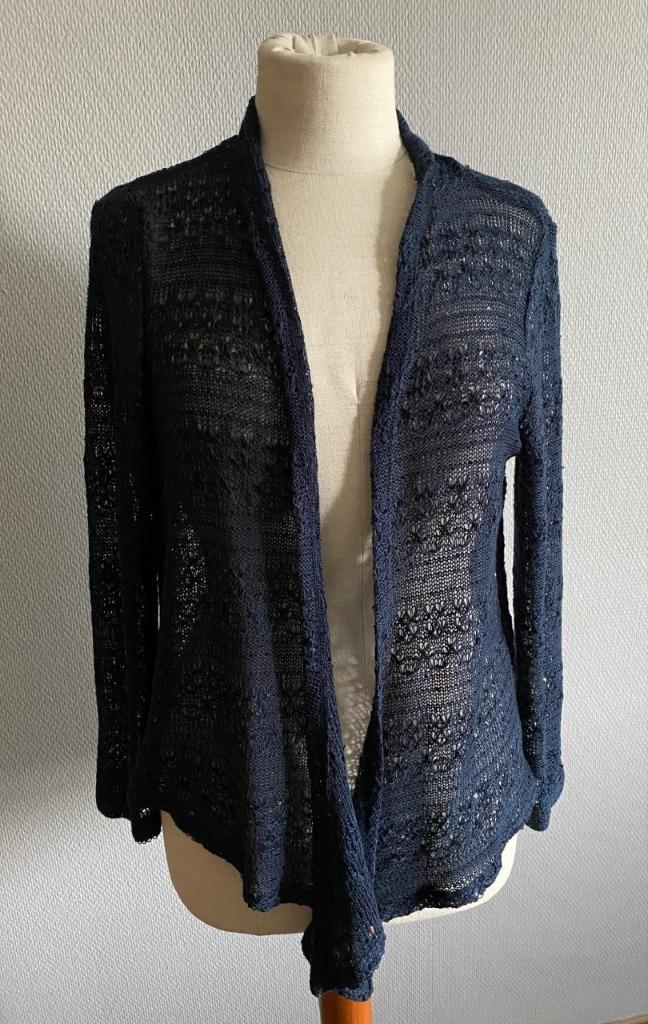 Donkerblauwe vest Betty Barclay maat L, Taille 42/44 (L), Betty Barclay, Porté, Bleu