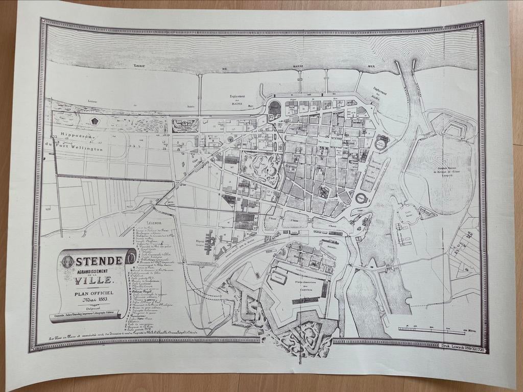 Carte d'Ostende, Antiquités & Art, Enlèvement ou Envoi