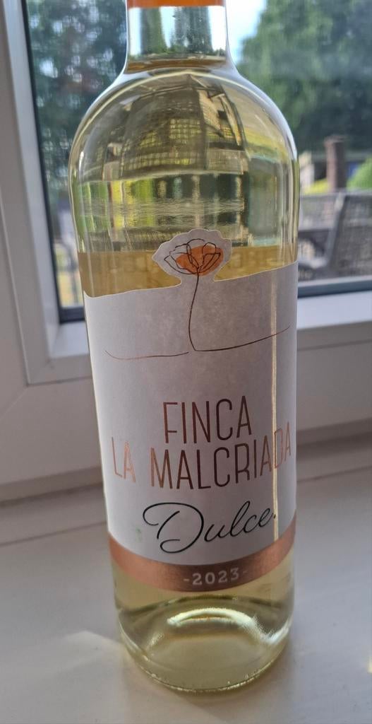 Vin blanc doux espagnol Finca La Malcriada, Collections, Vins, Neuf, Pleine, Vin blanc, Enlèvement