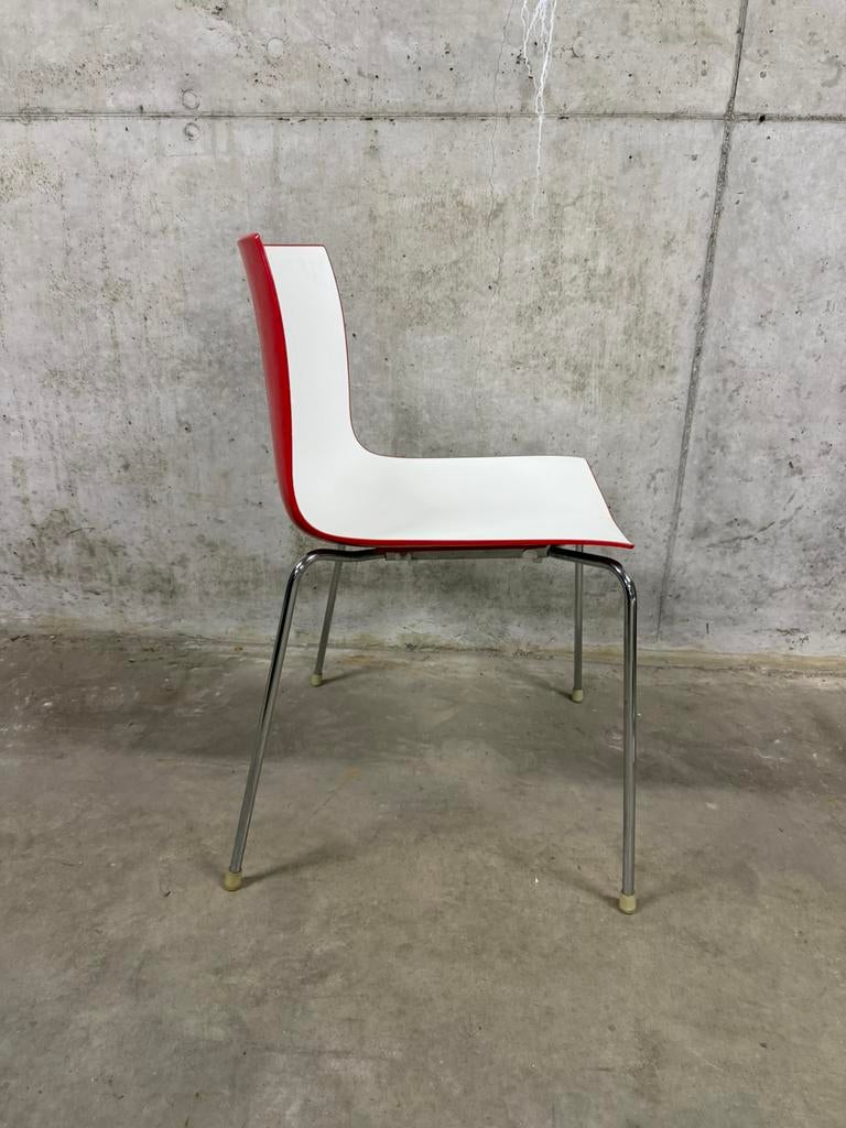 arper catifa 46, Huis en Inrichting, Ophalen, Gebruikt, Rood, Metaal