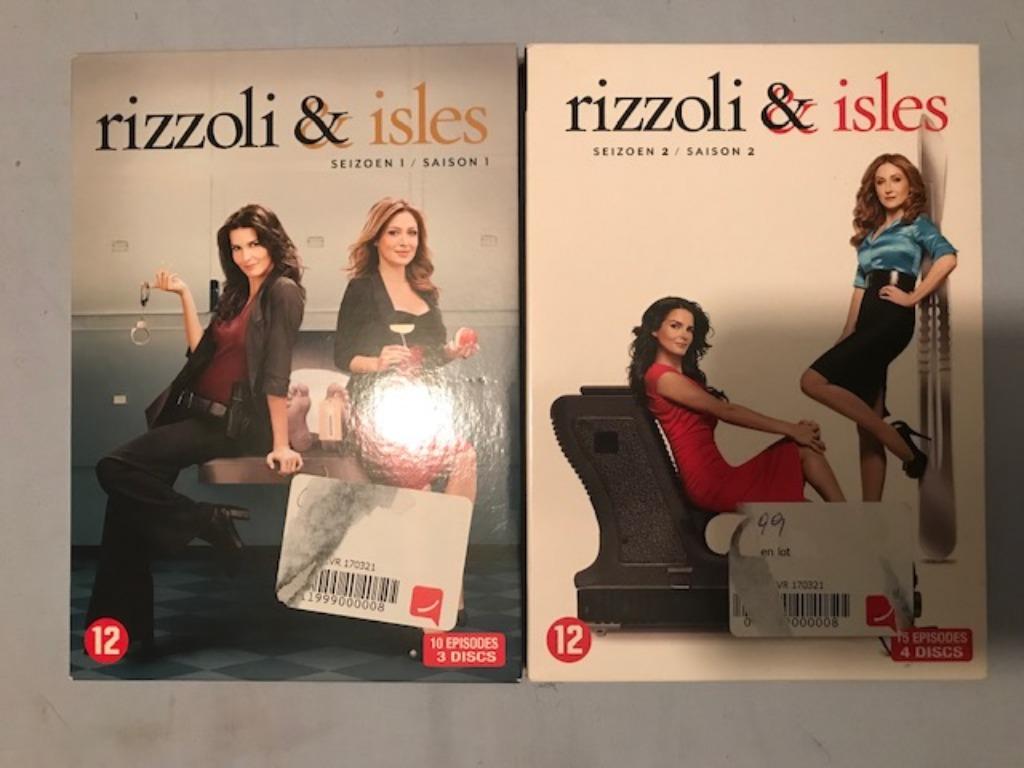 DVD Rizzoli & Isles seizoen 1+2, Gebruikt, Ophalen of Verzenden, Vanaf 12 jaar, Boxset