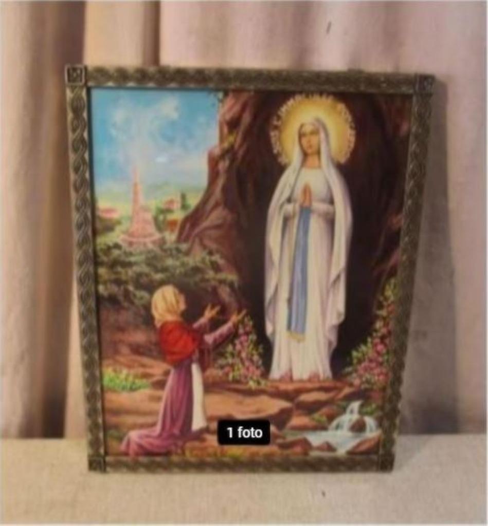 Belle estampe ancienne « Apparence de la Vierge Marie » - 31, Antiquités & Art, Enlèvement ou Envoi