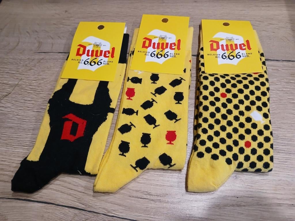 Duvel 666 sokken, Verzamelen, Biermerken, Ophalen of Verzenden, Duvel