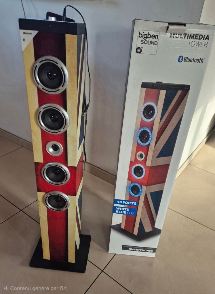 Bigben Interactive sound Tower comme neuve, Enlèvement, Autres marques