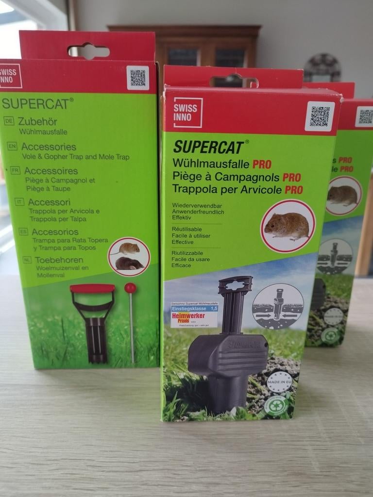 2 pièges à campagnols/taupes + accessoires, Enlèvement ou Envoi, Comme neuf