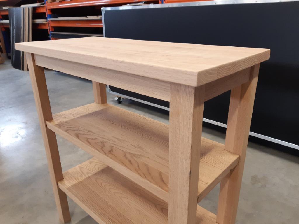 Volhouten eiken sidetable uit recuphout, Ophalen, Zo goed als nieuw, Eikenhout, Landelijk modern