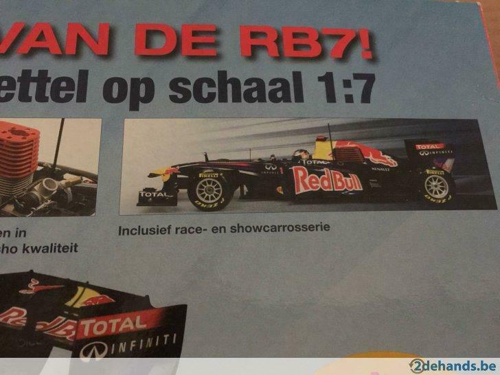Red bull rb7. Schaal 1:7 onderdelen gezocht, Gebruikt