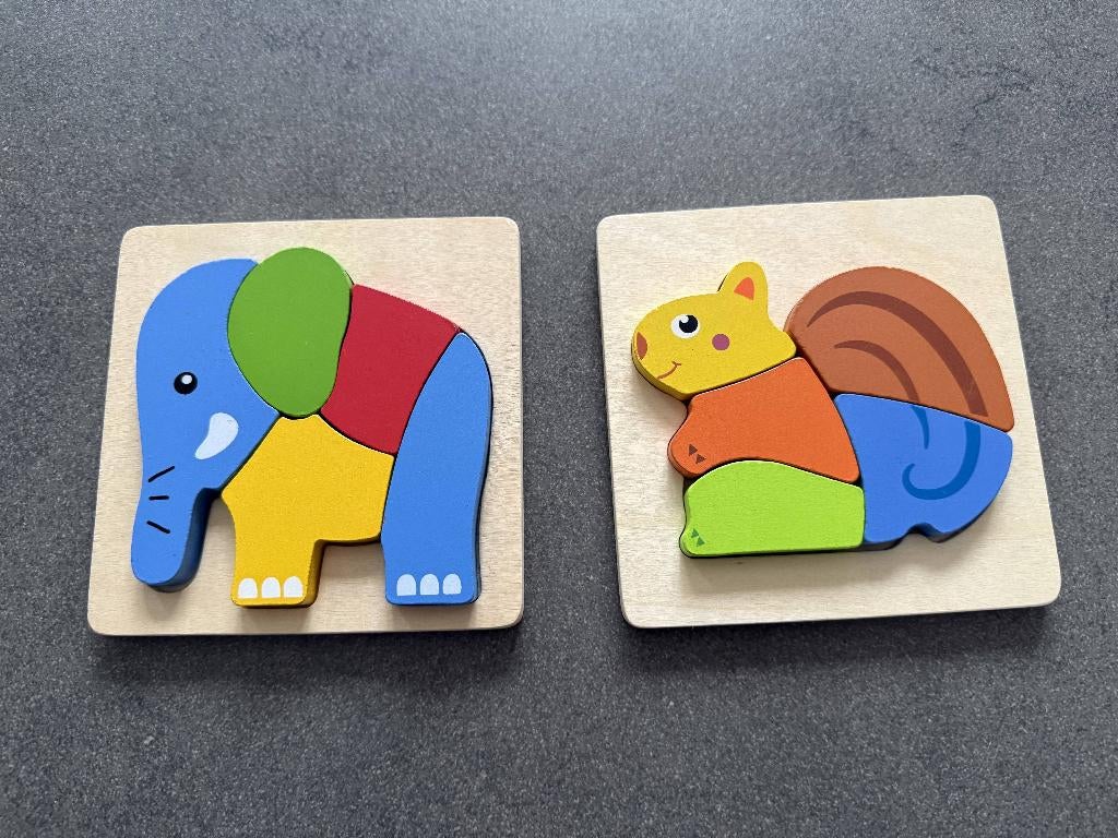 Houten puzzeltjes te koop, Ophalen, Zo goed als nieuw, Van hout, Minder dan 10 stukjes