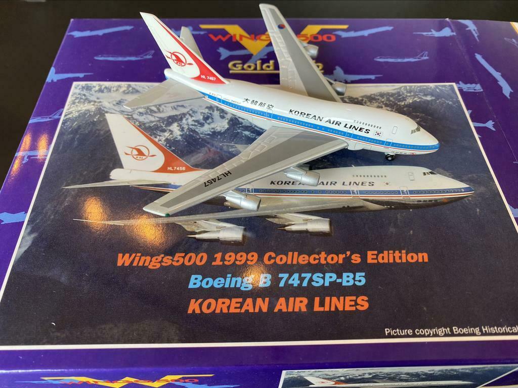 Herpa Wings 1/500 Korean Airlines Boeing 747sp limited ed., Comme neuf