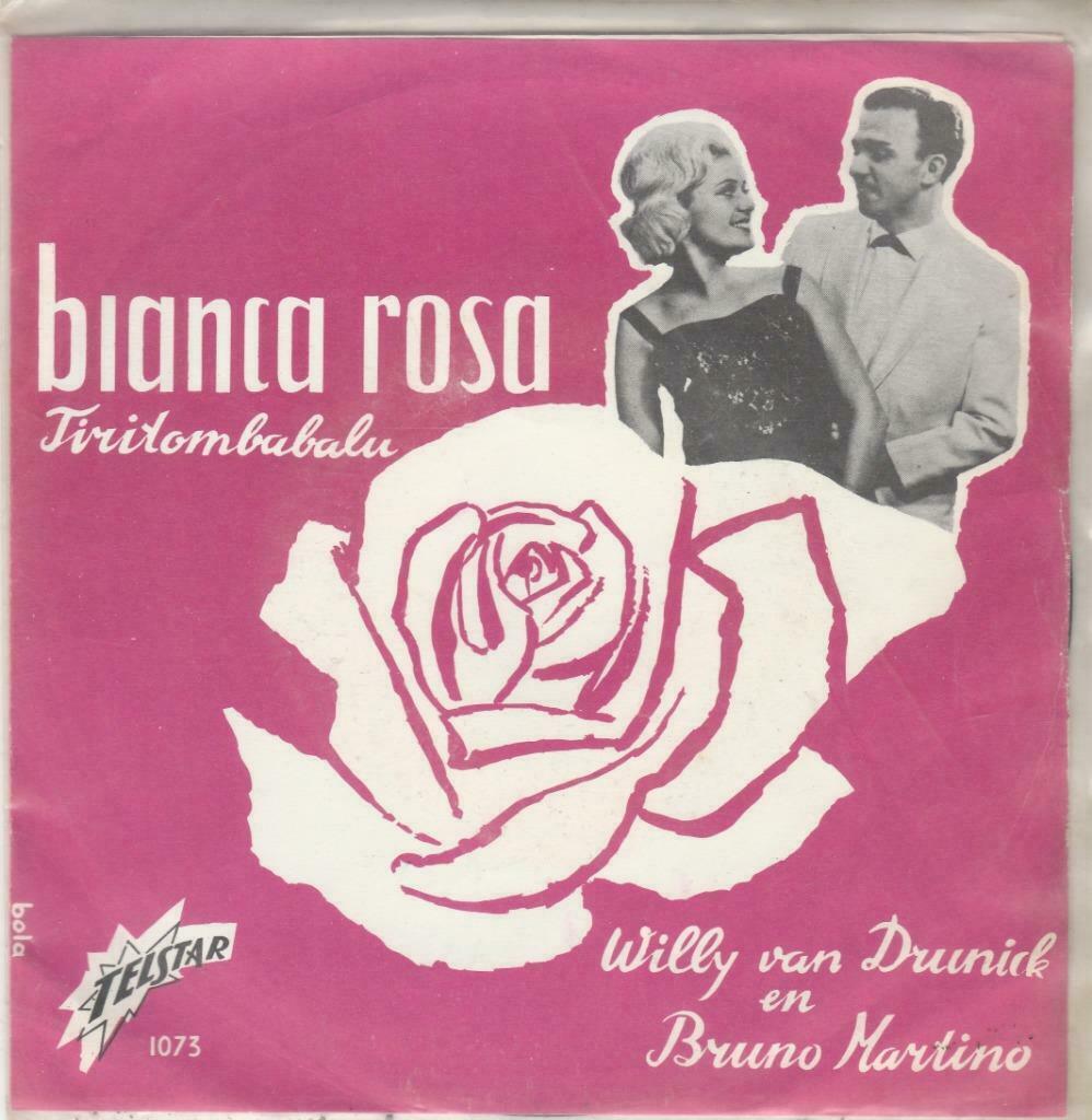45T: Willy van Drunick & Bruno Martino: Bianca Rosa :Telstar, Cd's en Dvd's, Ophalen of Verzenden, Overige formaten
