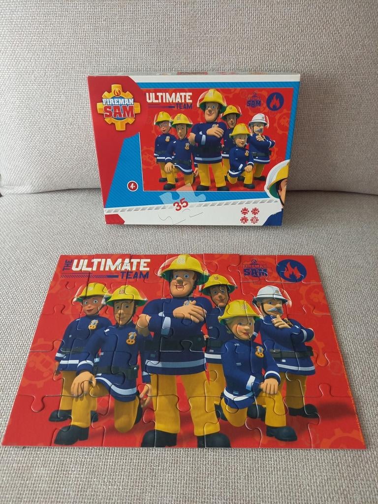 Puzzle 35 pièces Fireman SAM- Sam le Pompier comme neuf 4+, Enlèvement ou Envoi, Comme neuf