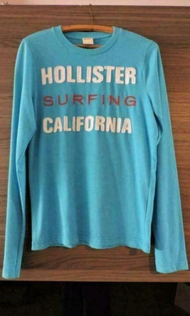 hollister t-shirt, longsleeve maat smal, Enlèvement ou Envoi