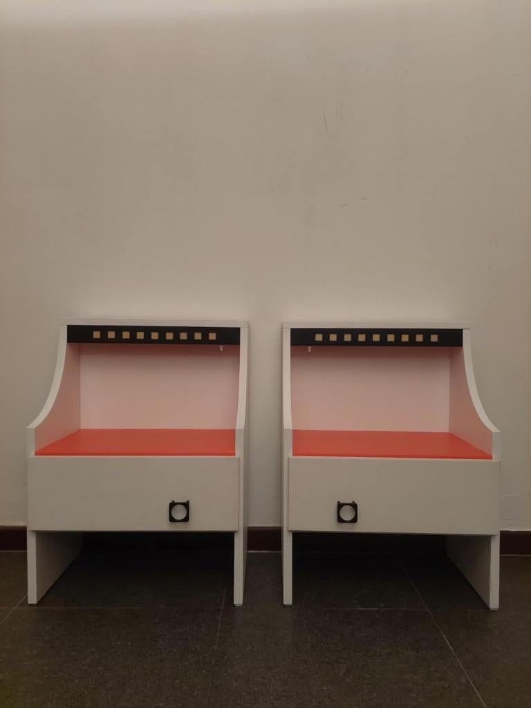 Set of 2 vintage nightstands, Space Age, 1970s, Enlèvement, Comme neuf