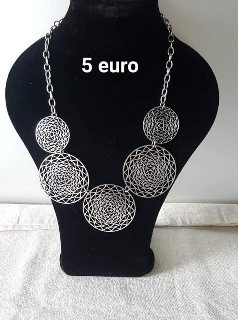 Ketting, Ophalen of Verzenden, Nieuw, Zilver, Overige materialen
