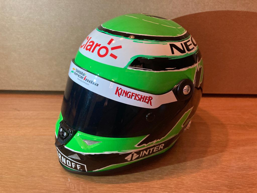 Nico Hülkenberg 1:2 helm 2016 VJM09 Force India Schuberth, Ophalen of Verzenden, Nieuw, Formule 1