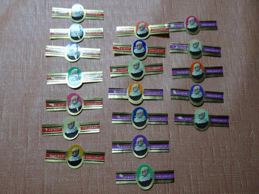 Sigarenbandjes Antwerpen-Verellen, Ophalen of Verzenden, Gebruikt, Sigarenbandjes
