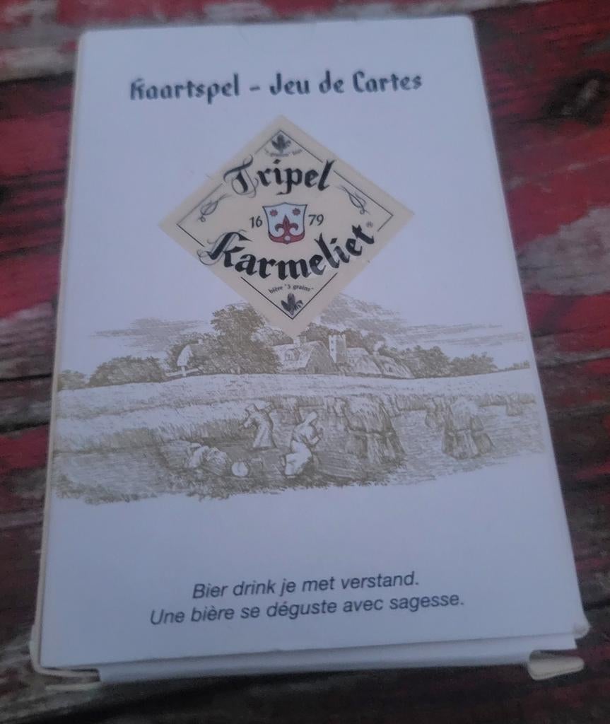 Tripel Karmeliet speelkaarten nieuw, Verzamelen, Ophalen of Verzenden, Nieuw, Speelkaart(en)