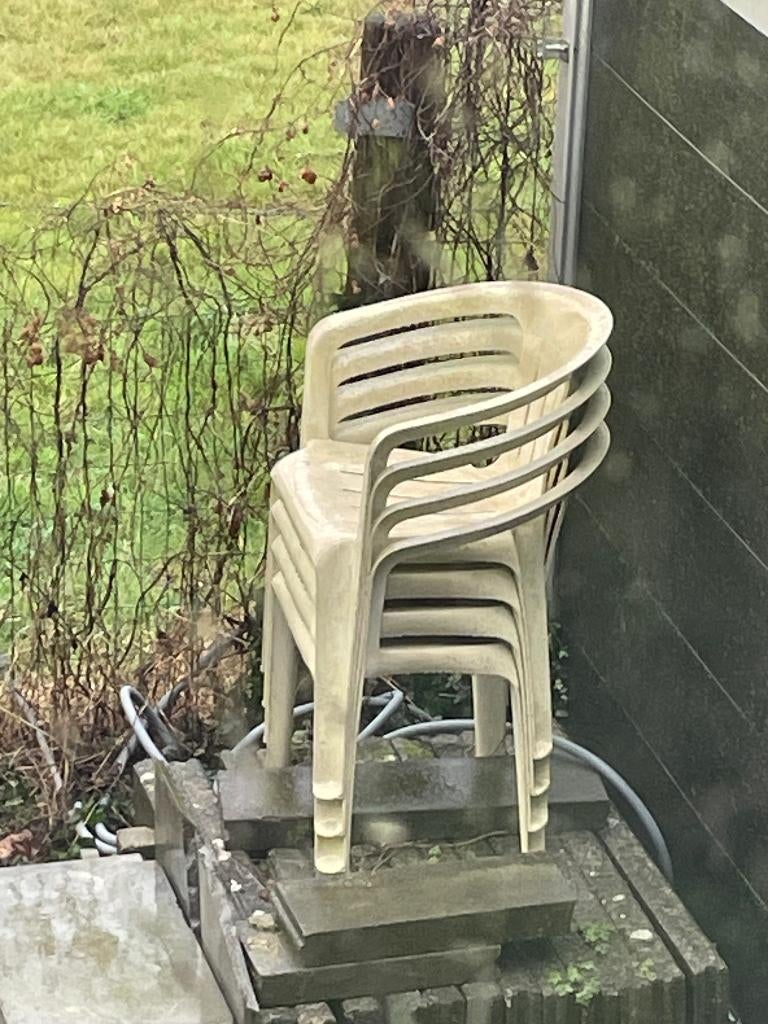 4 tuinzetels tuinstoelen + kussens +, Ophalen