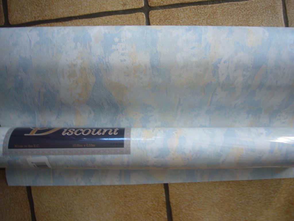Papier peint (8 rouleaux), Enlèvement, Bleu