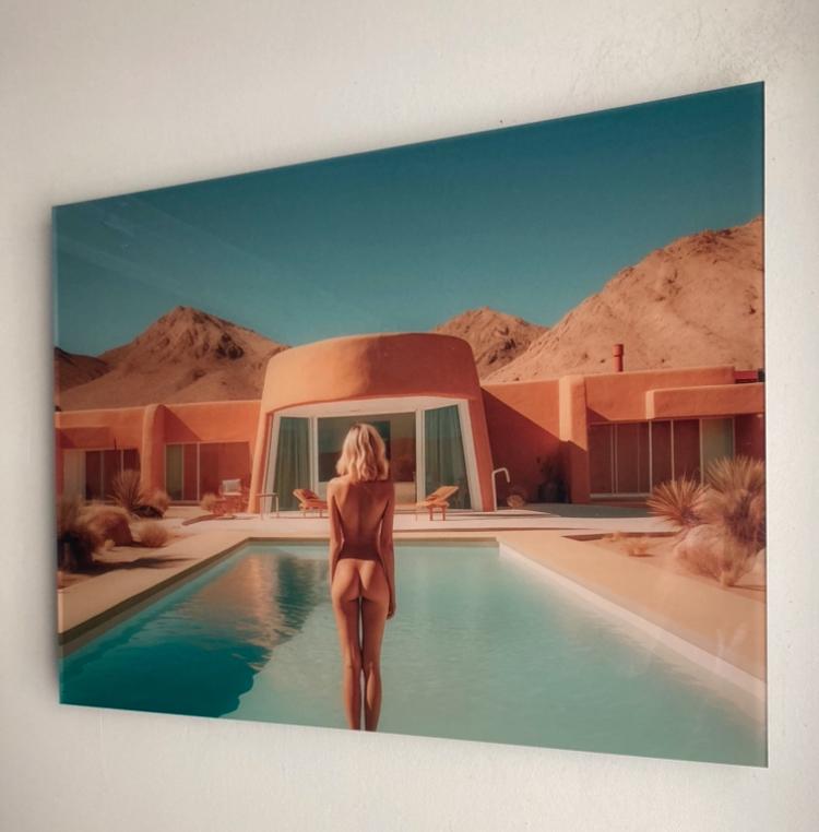 Rodney Haker : tableau en verre acrylique. Finition premium