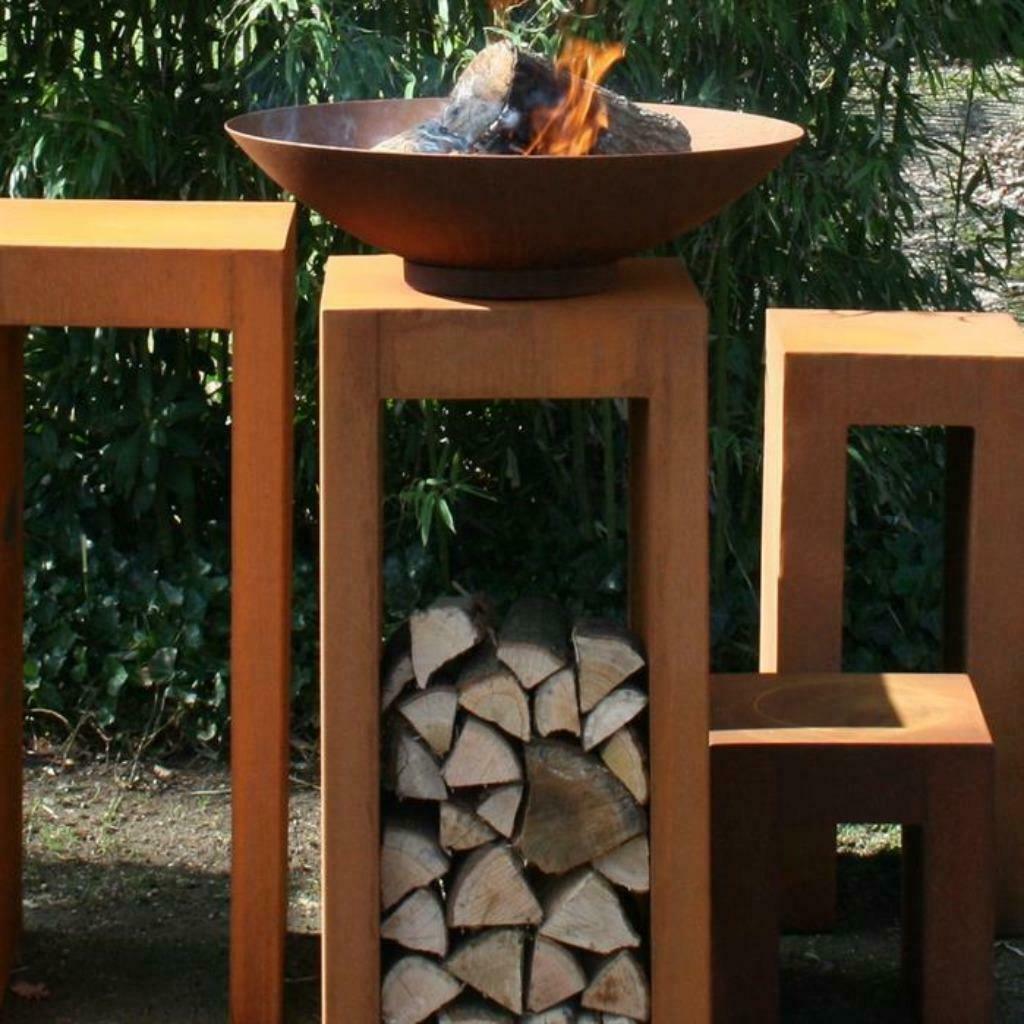 Sokkel / piedestal in cortenstaal / U-vorm, Tuin en Terras, Verzenden, Nieuw, Metaal, Overige typen