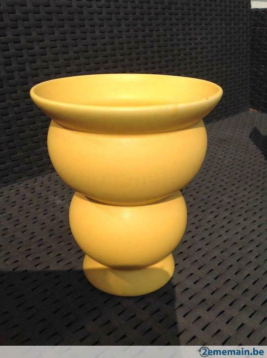 Vase jaune, Huis en Inrichting, Woonaccessoires | Vazen, Ophalen of Verzenden, Gebruikt, Geel