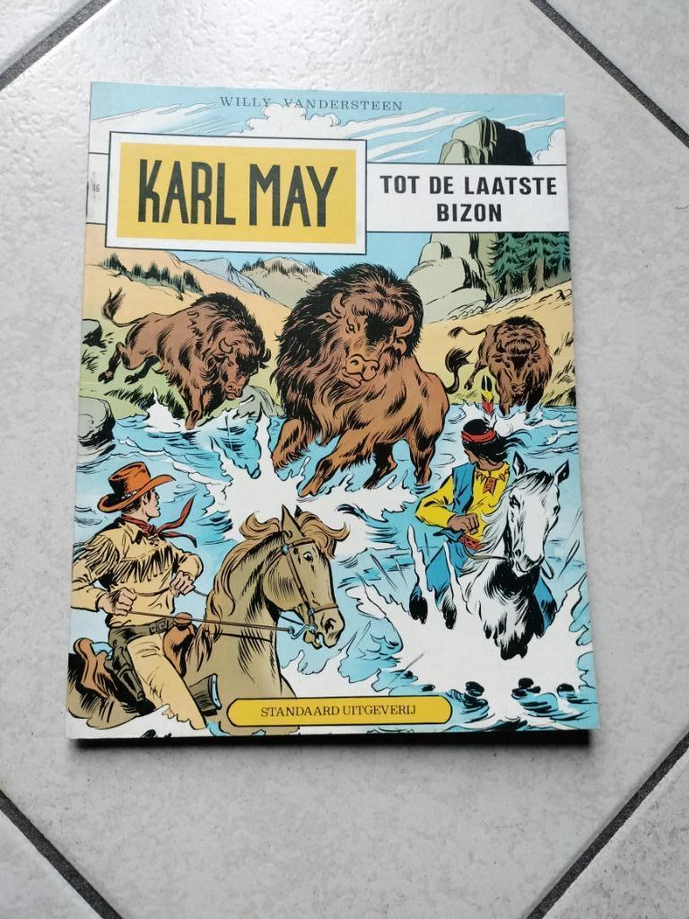 Strip KARL MAY 46- Tot de laatste bizon, Verzenden, Willy Vandersteen, Eén stripboek, Zo goed als nieuw