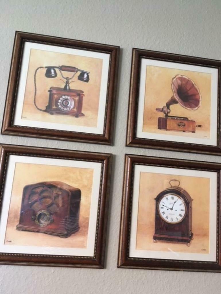 4 schilderijen, Antiek en Kunst, Kunst | Schilderijen | Klassiek, Ophalen