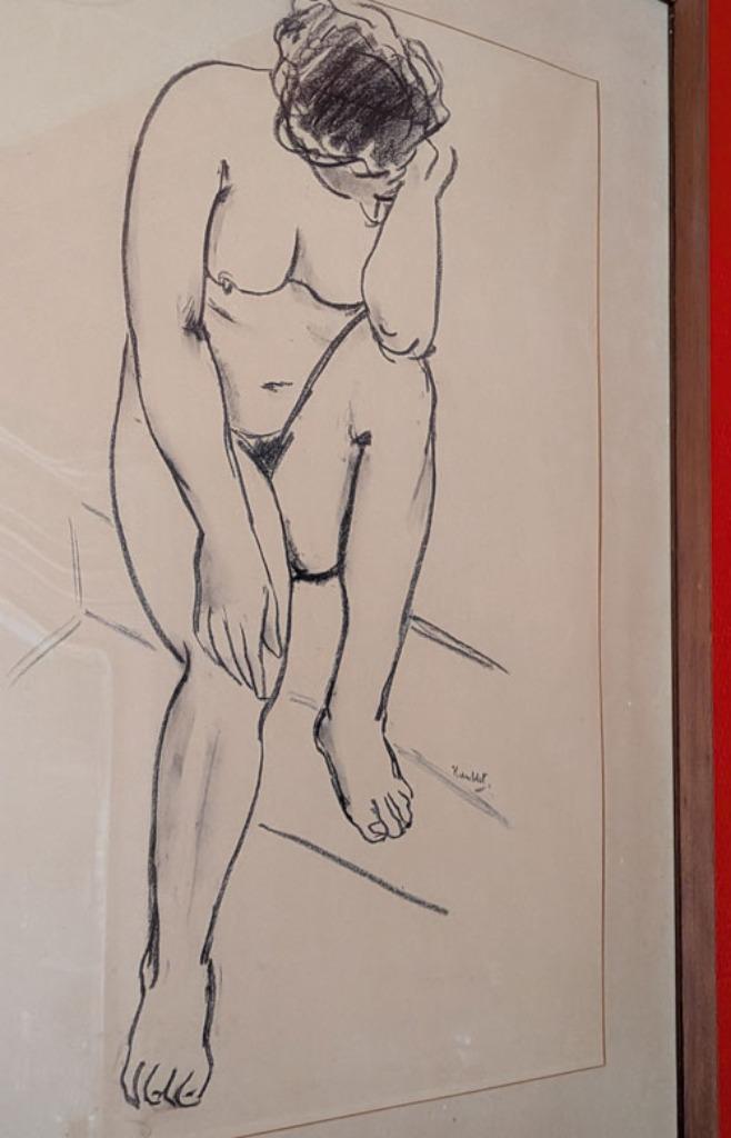 Tekening  Theo  Humblet (Leuven), Antiek en Kunst, Ophalen