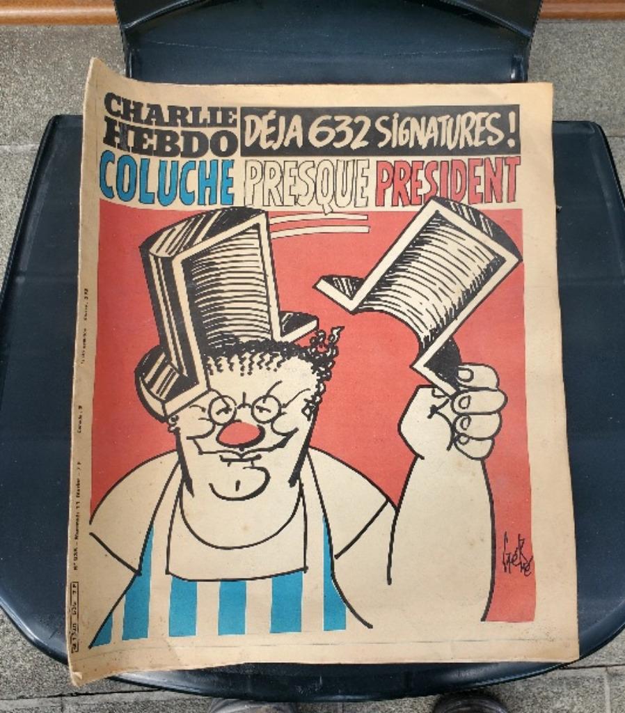 Charlie Hebdo Coluche président 1981, Boeken, Tijdschriften en Kranten, Ophalen, Gelezen