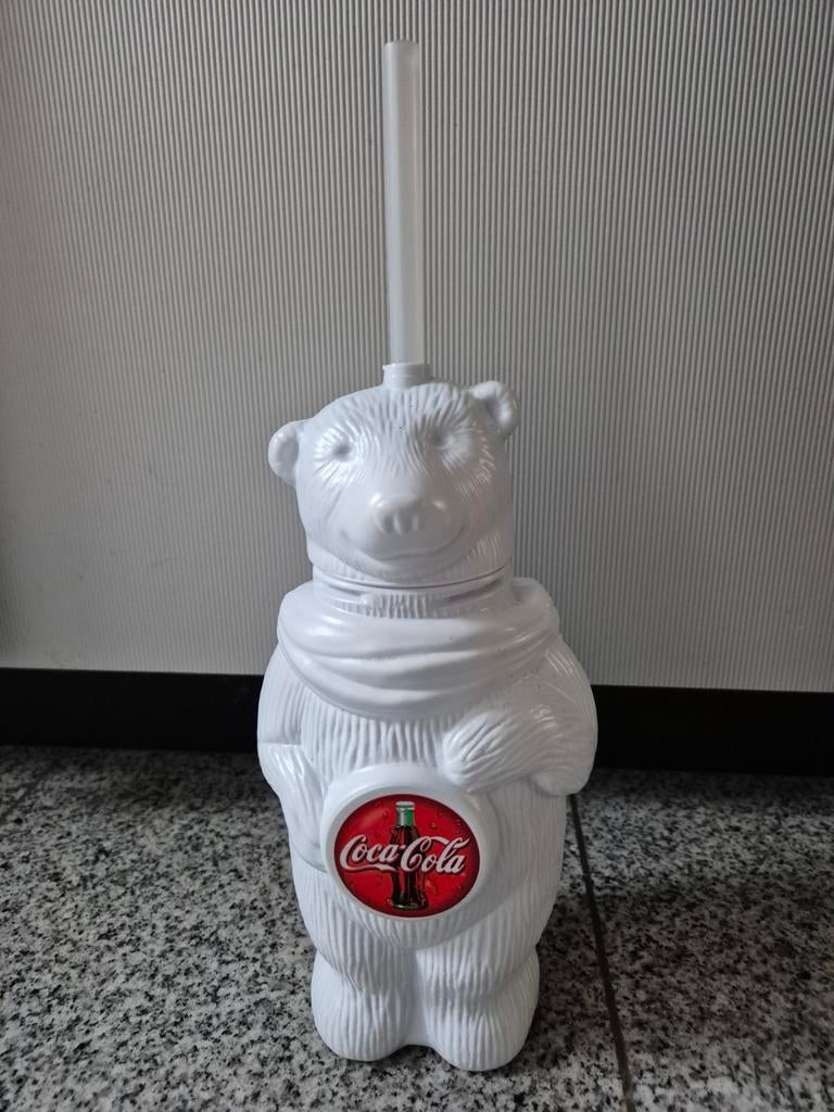 Vintage Always Coca Cola Polar Bear Drinking Cup With Straw, Enlèvement ou Envoi