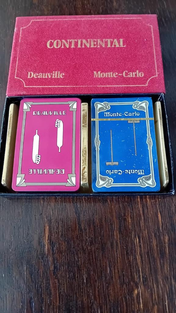 Speelkaarten continental deauville Monte Carlo kronenbourg, Verzamelen, Ophalen of Verzenden, Zo goed als nieuw, Speelkaart(en)