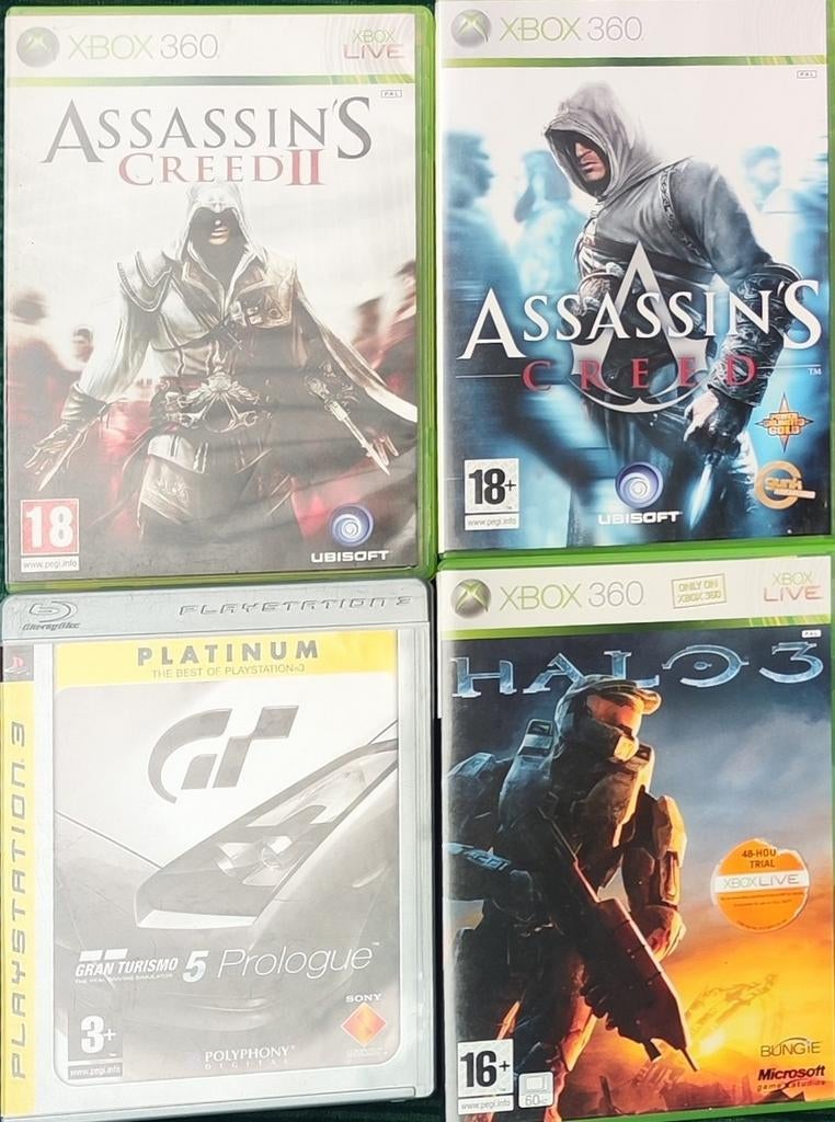 3 xbox + 1 ps3 spelletjes compleet met boekjes, Ophalen of Verzenden, Gebruikt