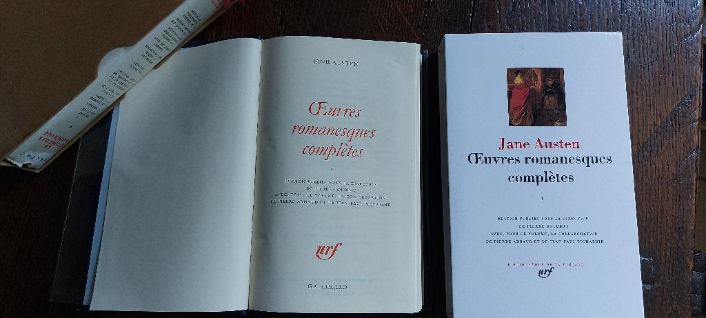 Austen Jane livre la Pléiade, Enlèvement