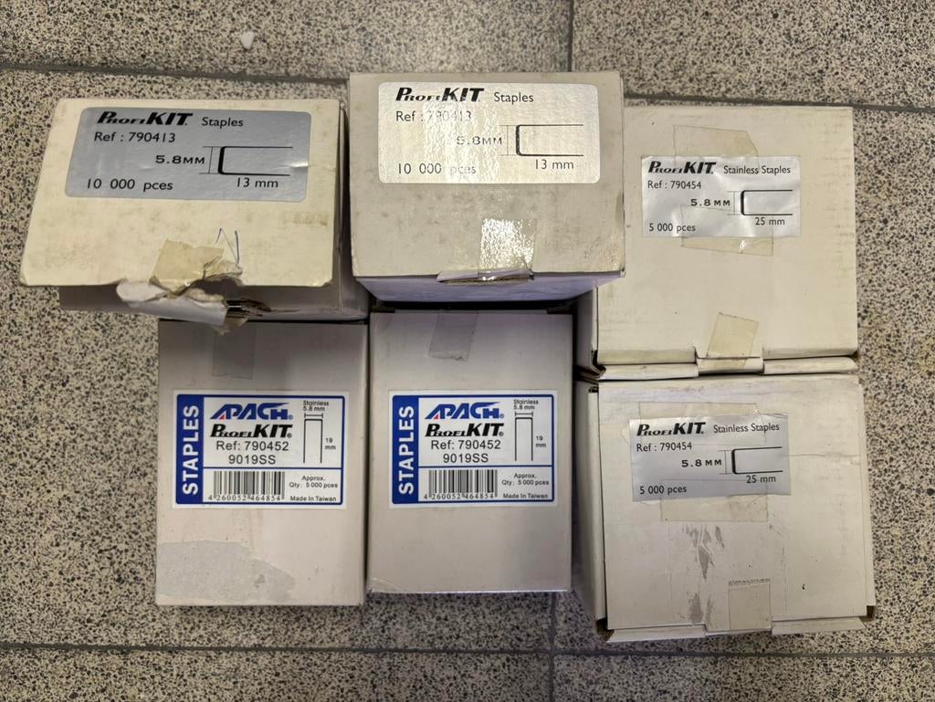 Lot nietjes voor nietmachine, Ophalen of Verzenden, Nieuw, Minder dan 50 mm, Overige typen