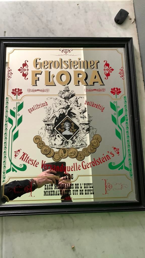 Reclamespiegel Gerolsteiner Flora, Verzamelen, Ophalen, Zo goed als nieuw