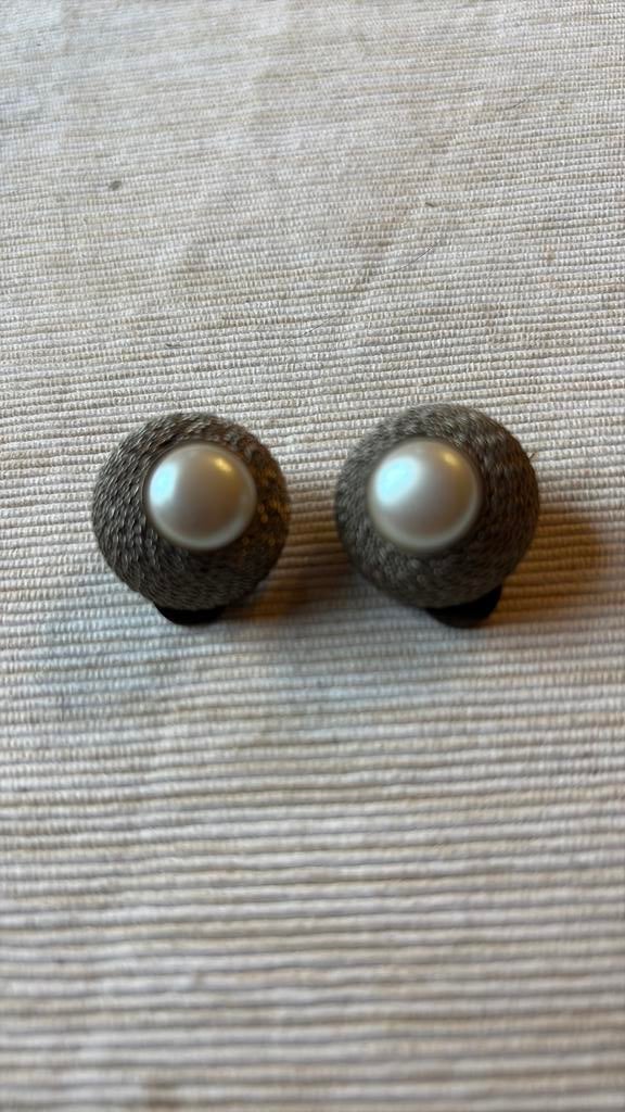 Boucles d'oreilles vintage en nacre, Enlèvement, Comme neuf