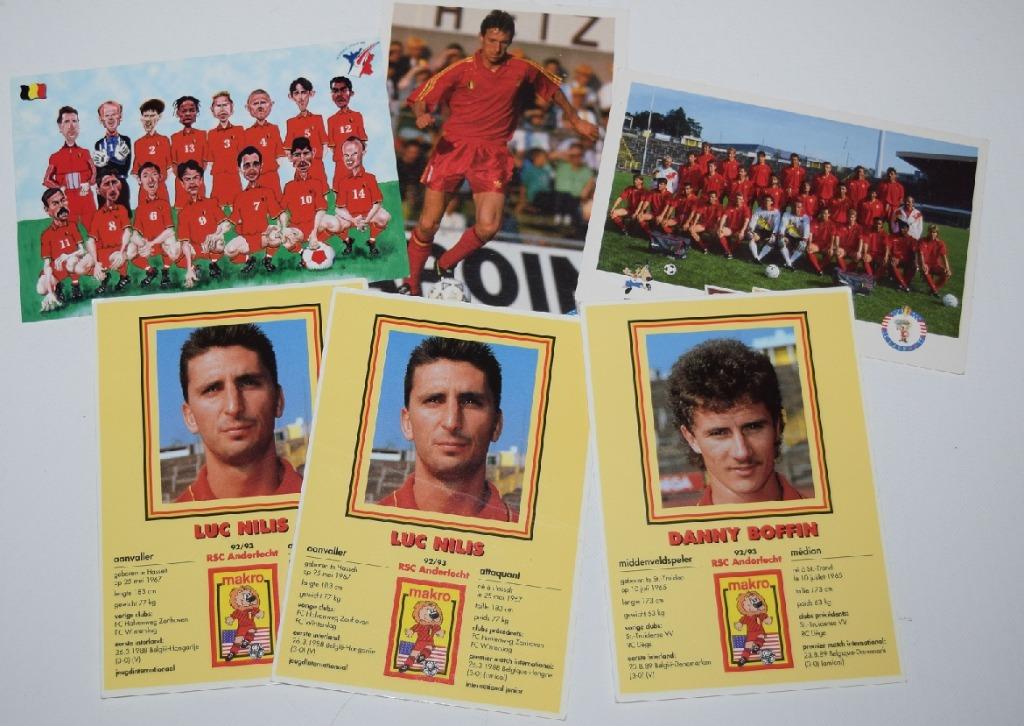 Makro & M&M's/Red Devils/Cartes postales, Envoi, Comme neuf, Cartes de joueur