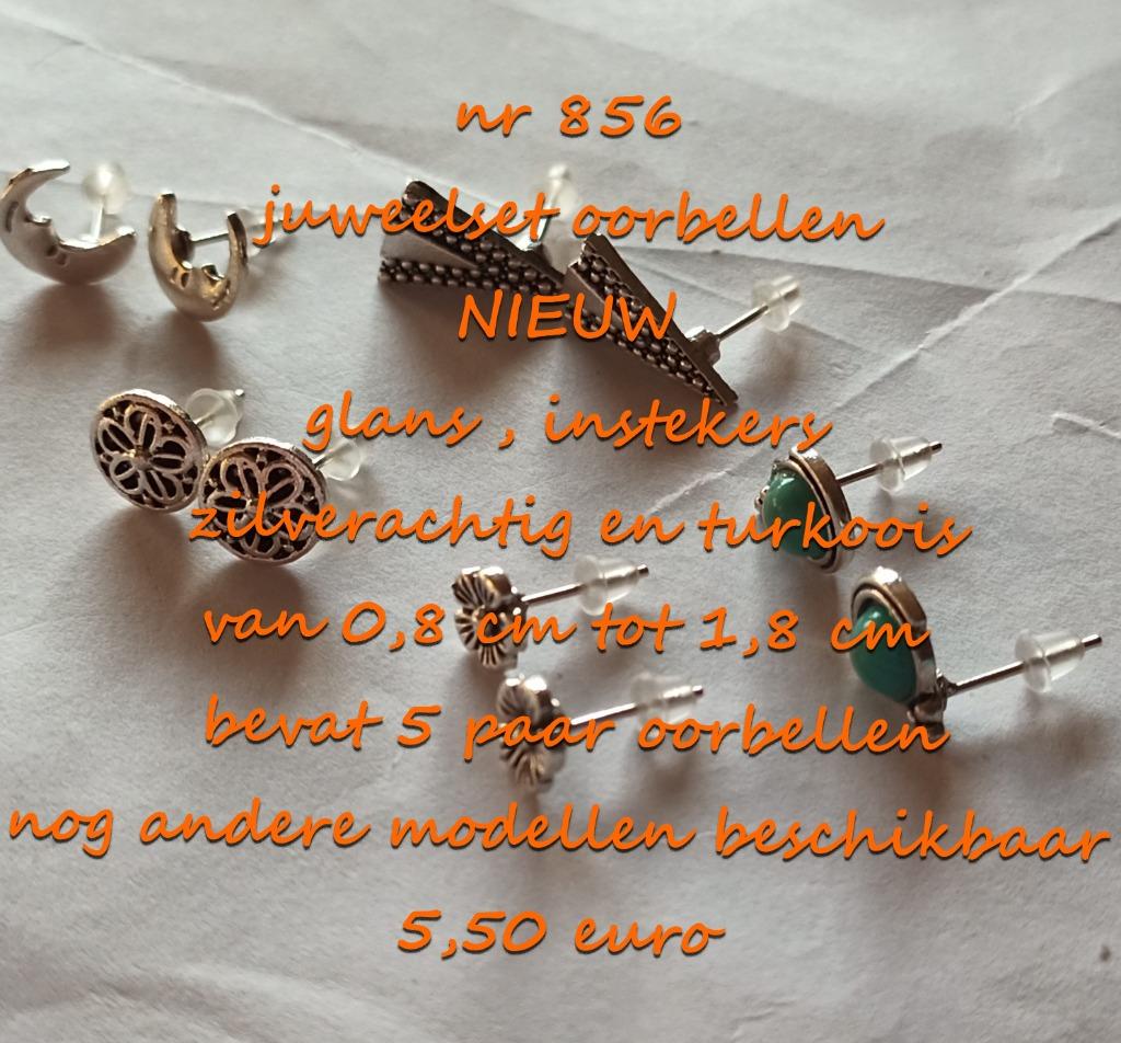 856. Parure : boucles d'oreilles, NEUF, frais de port inclus, Bijoux, Sacs & Beauté, Boucles d'oreilles, Autres matériaux, Bleu